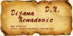 Dijana Nenadović vizit kartica